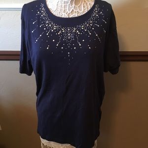 Blue Studded Top (#8)